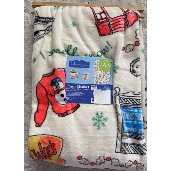 Gilmore Girls I Smell Snow TWIN Size SOFT Blanket 60” X 90” Luke’s Gazebo NEW - Picture 11 of 16